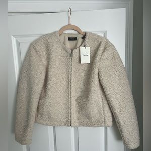 Theory Cream Sherpa Jacket